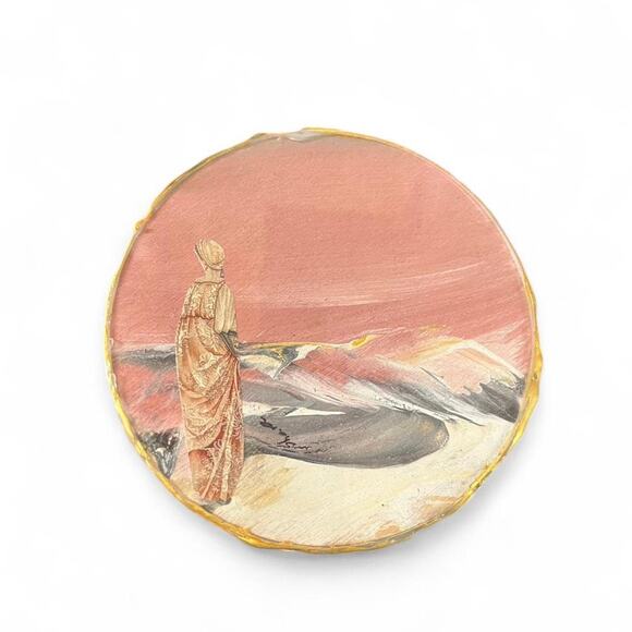 Unique one of a kind handmade coasters featuring woman - Picture 1 of 7